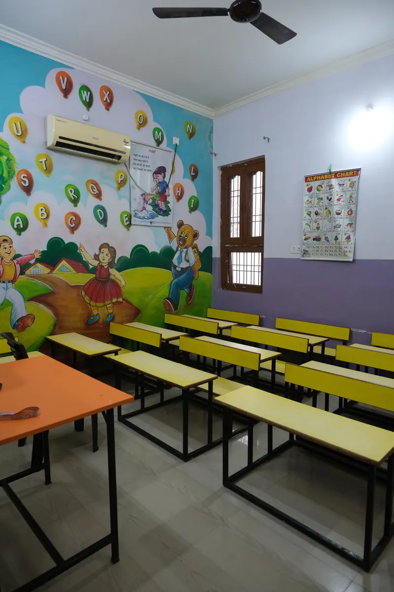 Balloon classroom at Wonder Beats Kids School