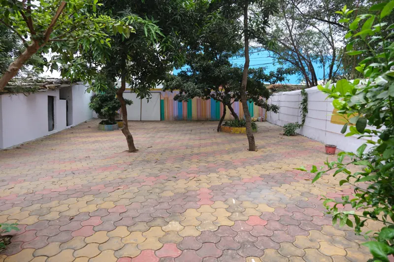 Open courtyard at Wonder Beats Kids School